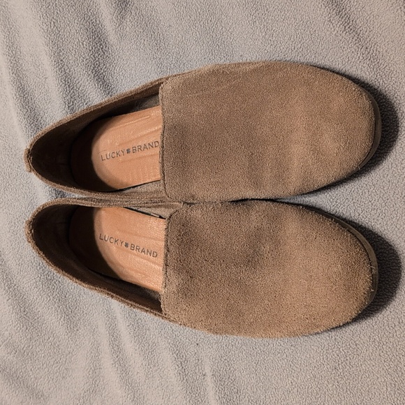 Lucky Brand, beige loafers, size 6.5 - Picture 1 of 4